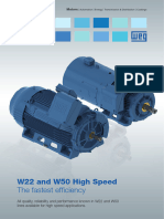 WEG w22 and w50 High Speed Motors 50049252 Brochure English Web