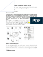 Electronic Transmission Control System Electronic System Description Power Train Control Module