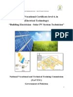 Competency Standards For Solar PV Panels Level 2,3 and 4