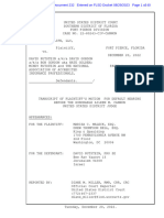 Document 232 Transcript Only Hearing Dec 2022 FFL David