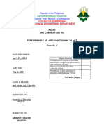 FRANCIS TORAYNO PERFORMANCE OF AIR CONDITIONING PLANT Plate 8 2nd Sem 2023 24