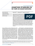 (W-10480) Towards The Ground State of Molecules Via Diffusion Monte Carlo On Neural Networks