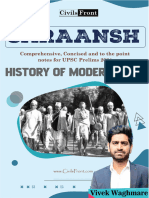 History of Modern India - SARAANSH For UPSC Prelims 2024