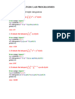 Maths LAB Programs BMATS201