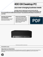 HP Pro SFF 400 G9 Desktop PC: Versatile To Meet Your Ever-Changing Business Needs