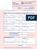 Form 4 Joint Application Disposal Security Bond