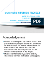 Business Studies: Project