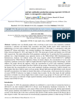 The Seroprevalence of IgM and IgG Antibodies Production Among Expected COVID-19 Patients: A Retrospective Cohort Study