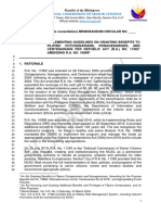 Latest Draft Implementing Guidelines of RA 11982 As of 051924