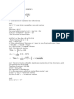 Solutions Chemical Kinetics