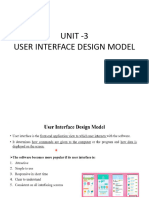 Unit - 3 User Interface Design Model