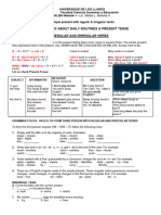 Worksheet No 6 MOD1-Simple Present-Daily Routines - 2024