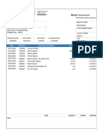 YB Bank Statement