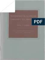 Mathematics From Servant To Partner 1993