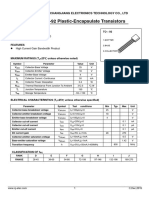 TO-92 Plastic-Encapsulate Transistors: Jiangsu Changjiang Electronics Technology Co., LTD