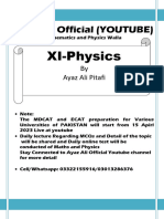 XI Class Physics Notes Topic Wise