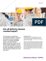 Are All Defects Clauses Created Equal