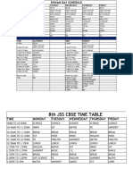 Day Schedule Shivam