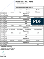 Annual Date Sheet