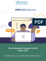 PGP Full Stack Java Brochure - Sarvagna Infotech