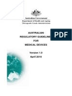 Australian Regulatory Guidelines Medical Devices