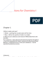 Suggestions For Chemistry-I CSE