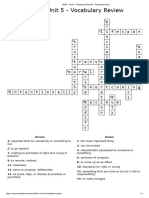 400C - Unit 5 - Vocabulary Review - Answer Key