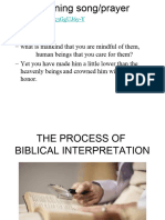 3 The Process of Biblical Interpretation