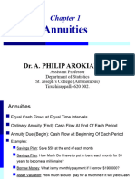 Actuarial Statistics Chapter 1 Annuities