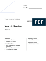 Chemistry Trial Exam 2022 ANSWERS