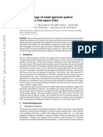 Optimal Design of Small Aperture Optical Terminals For Free-Space Links