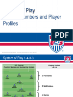 1-4-3-3 US Soccer Number System of Play 11v11