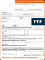 Foreign Outward Remittances Form