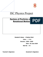 Rotational Motion and System of Particles (ISC/NCERT)