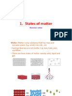 State of Matter - Revision Notes Chemistry 9IGCSE