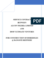 Service Contract For Construction of Boreholes at Dangote Refinery - Final