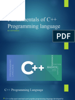 Fundamentals of C++ Programming