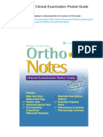 Ortho Notes: Clinical Examination Pocket Guide