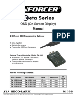 OSD (On-Screen Display) : Manual