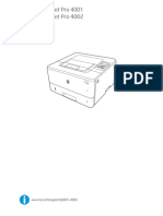 HP Laserjet Pro 4001 HP Laserjet Pro 4002: User Guide