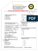 Test - 1 Intro and History of Pe