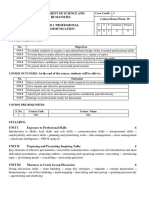 Syllabus JHS1511 Professional Communication