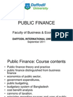 Public Finance: Faculty of Business & Economics