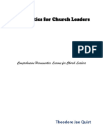 Basic Hermeneutics For Church Leaders