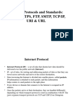 4 - Internet Protocols and Standards - HTTP, HTTPS, FTP, SMTP, TCP - IP, URI & URL