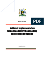 National Implementation Guidelines For HIV Counselling and Testing in Uganda