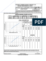 Gross Engine Power Output: Chongqing Cummins Engine Company Ltd. Engine Performance Curve