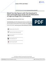 Would You Like Popcorn With That Download? A Uses and Gratifications Study Into The Motivations of Legal and Illegal Film Consumption