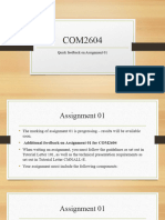 COM2604 Feedback On Assignment 01