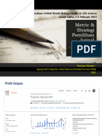 Agung Endro-Metric & Strategi Pemilihan Jurnal